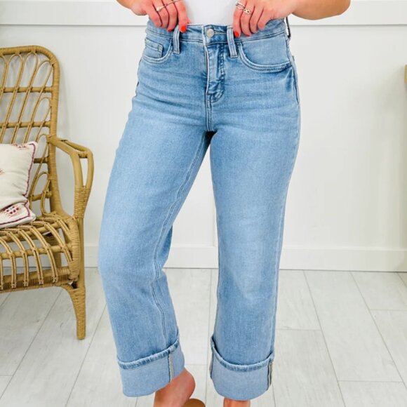 MOCO - New Love Tummy Control Slim Wide Leg Jeans - Size 30/11 - Picture 1 of 8